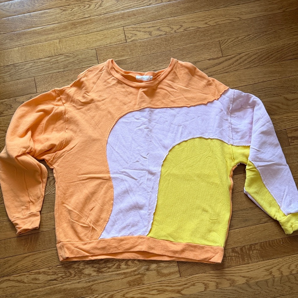 Molly Green Colorful Patchwork Sweatshirt